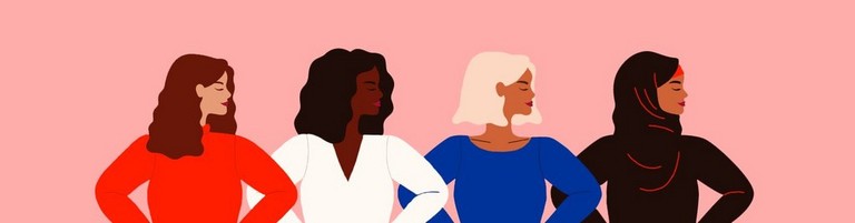 Illustration of four women Illustration of four women