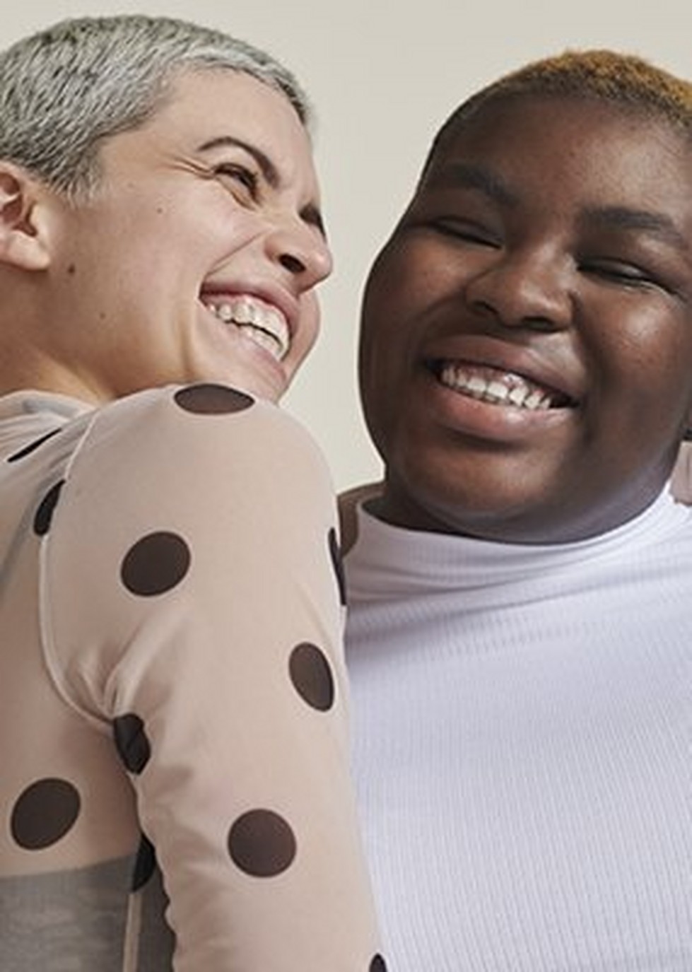 Two people laughing Two people laughing