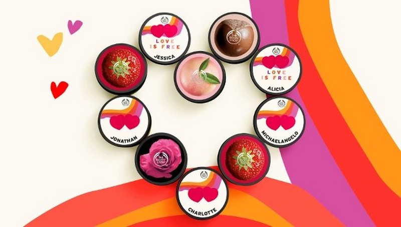 TUBS OF THE BODY SHOP BODY BUTTERS IN HEART SHAPE TUBS OF THE BODY SHOP BODY BUTTERS IN HEART SHAPE